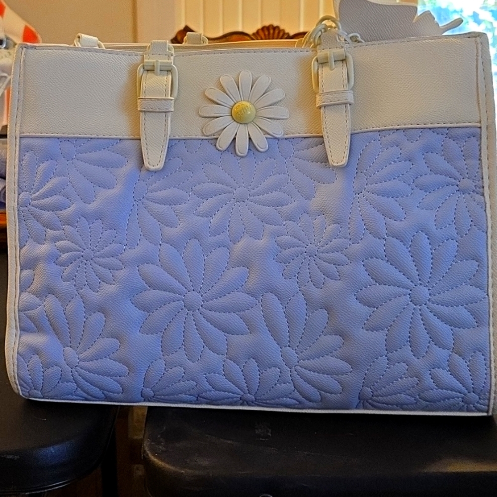 Betsey Johnson Blue Flower Tote - NWT